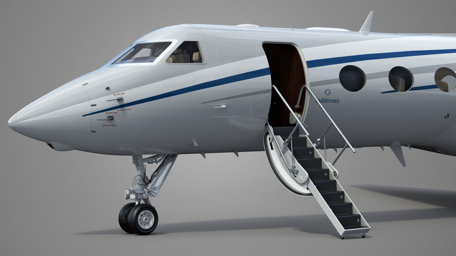 Gulfstream G550 Business Jet 3D model_11