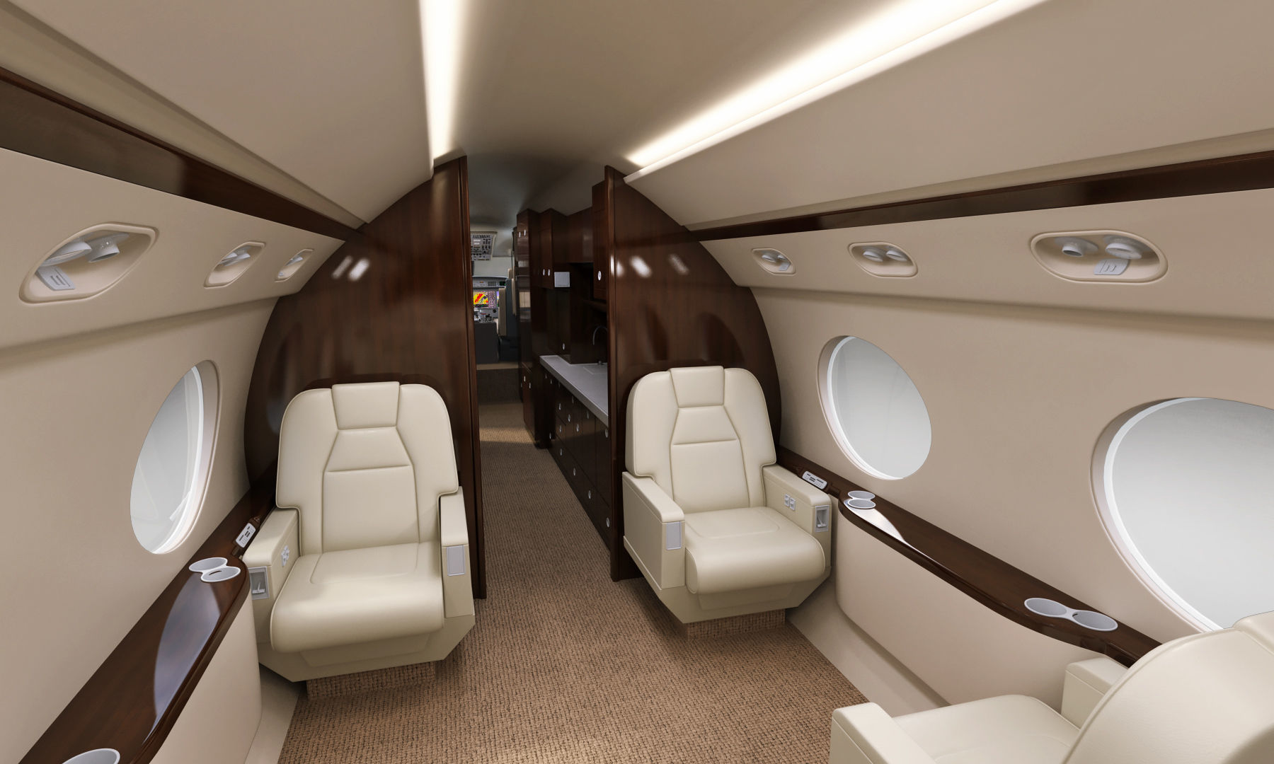 Gulfstream G550 Business Jet 3D model_41