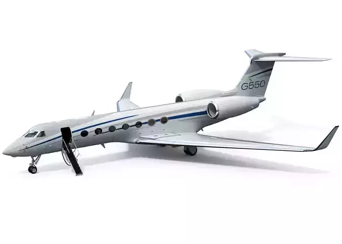 Gulfstream G550 Business Jet 3D model