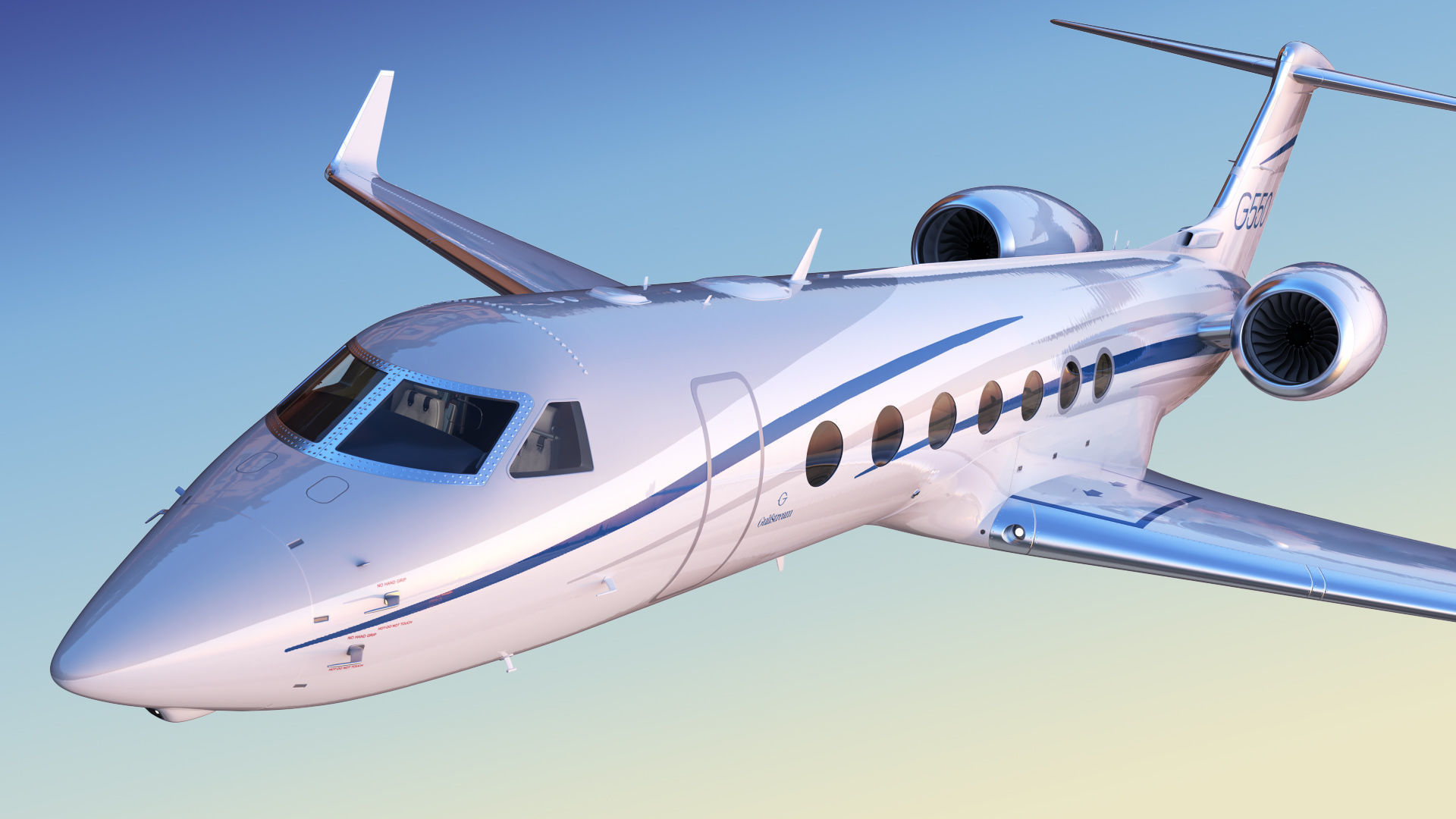 Gulfstream G550 Business Jet 3D model_34