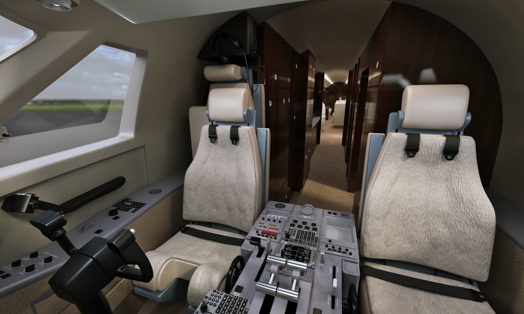 Gulfstream G550 Business Jet 3D model_45