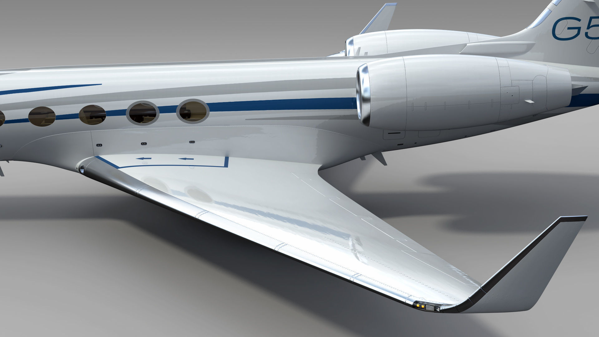 Gulfstream G550 Business Jet 3D model_14