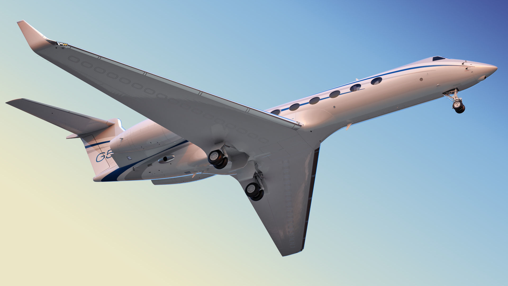Gulfstream G550 Business Jet 3D model_36