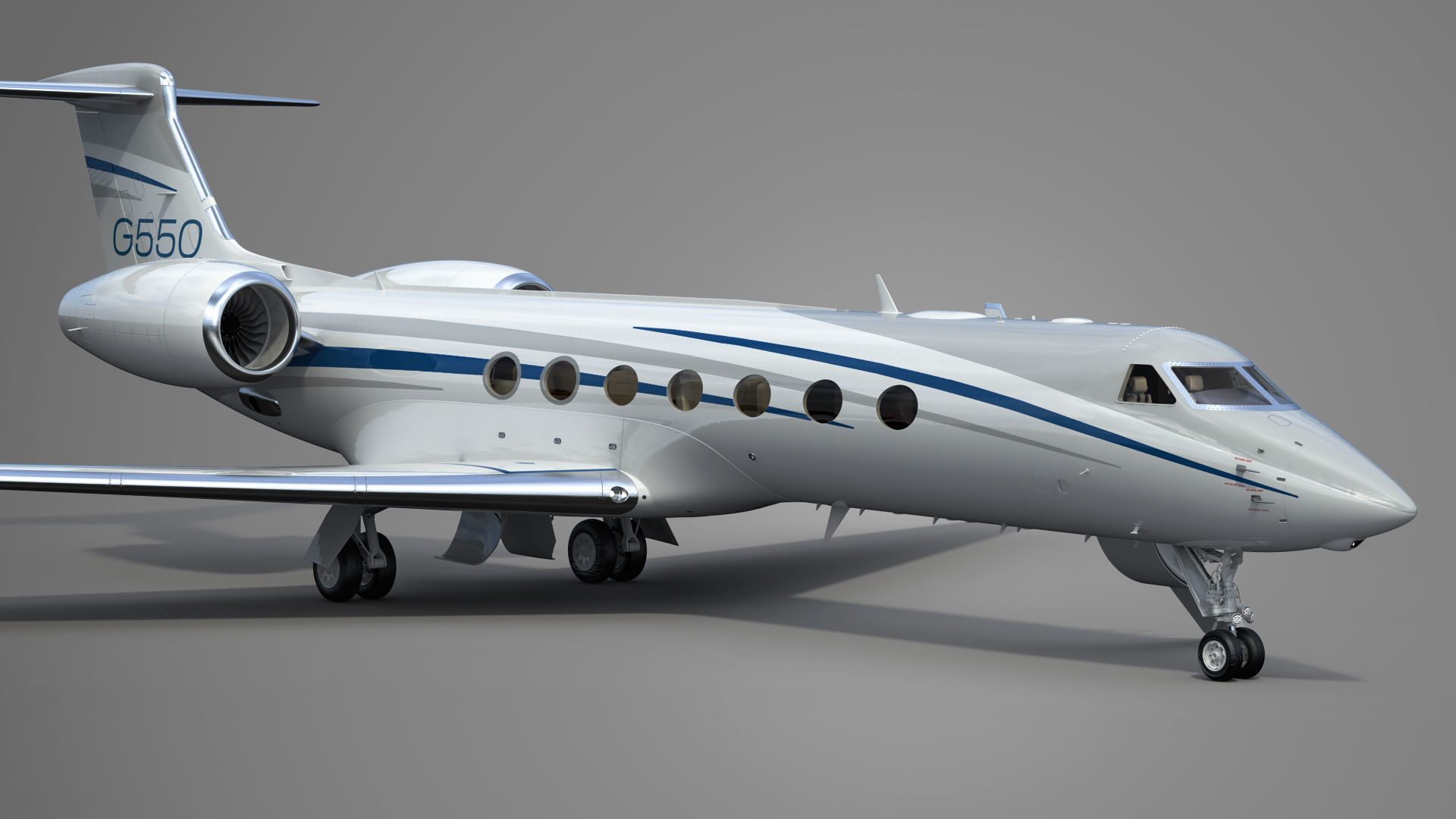Gulfstream G550 Business Jet 3D model_25