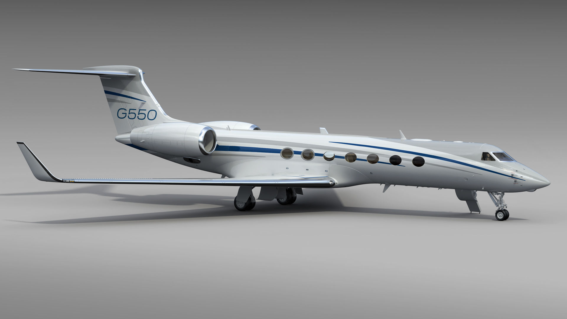 Gulfstream G550 Business Jet 3D model_24