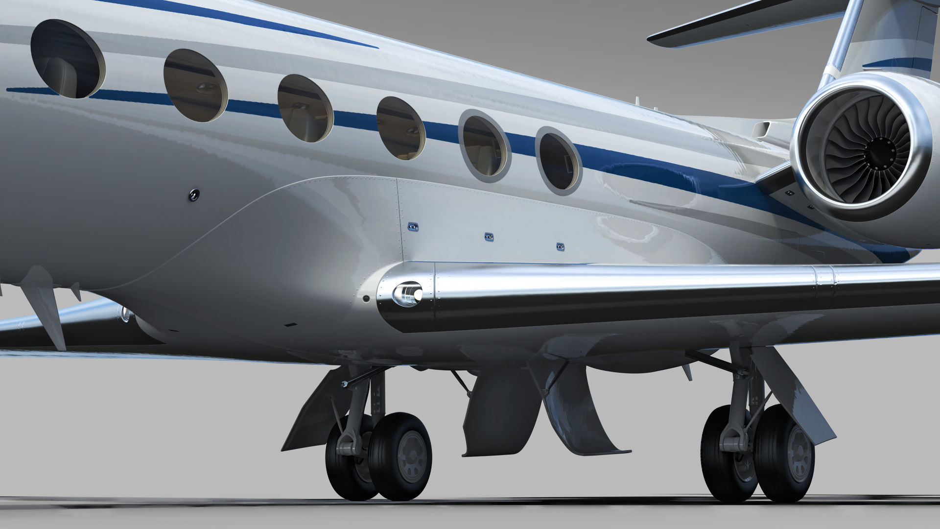Gulfstream G550 Business Jet 3D model_19