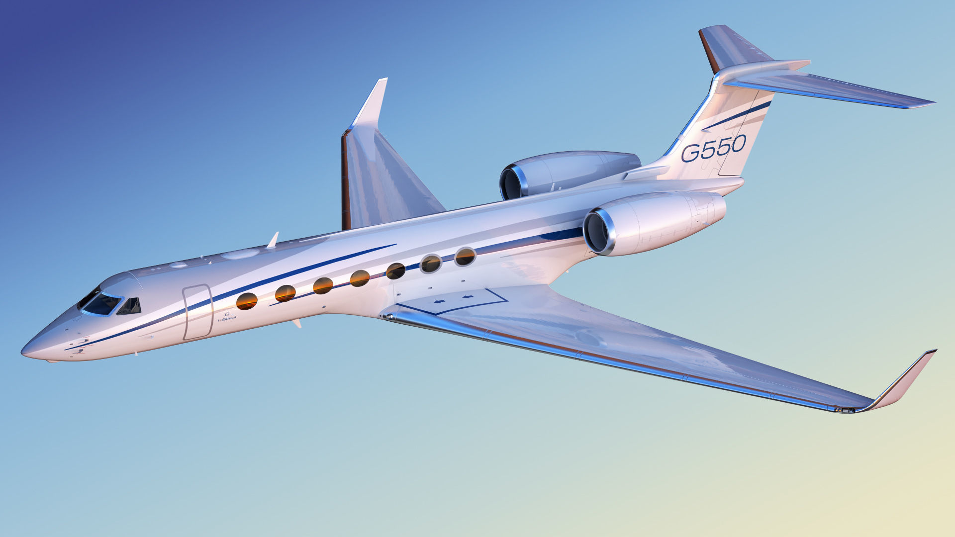 Gulfstream G550 Business Jet 3D model_29