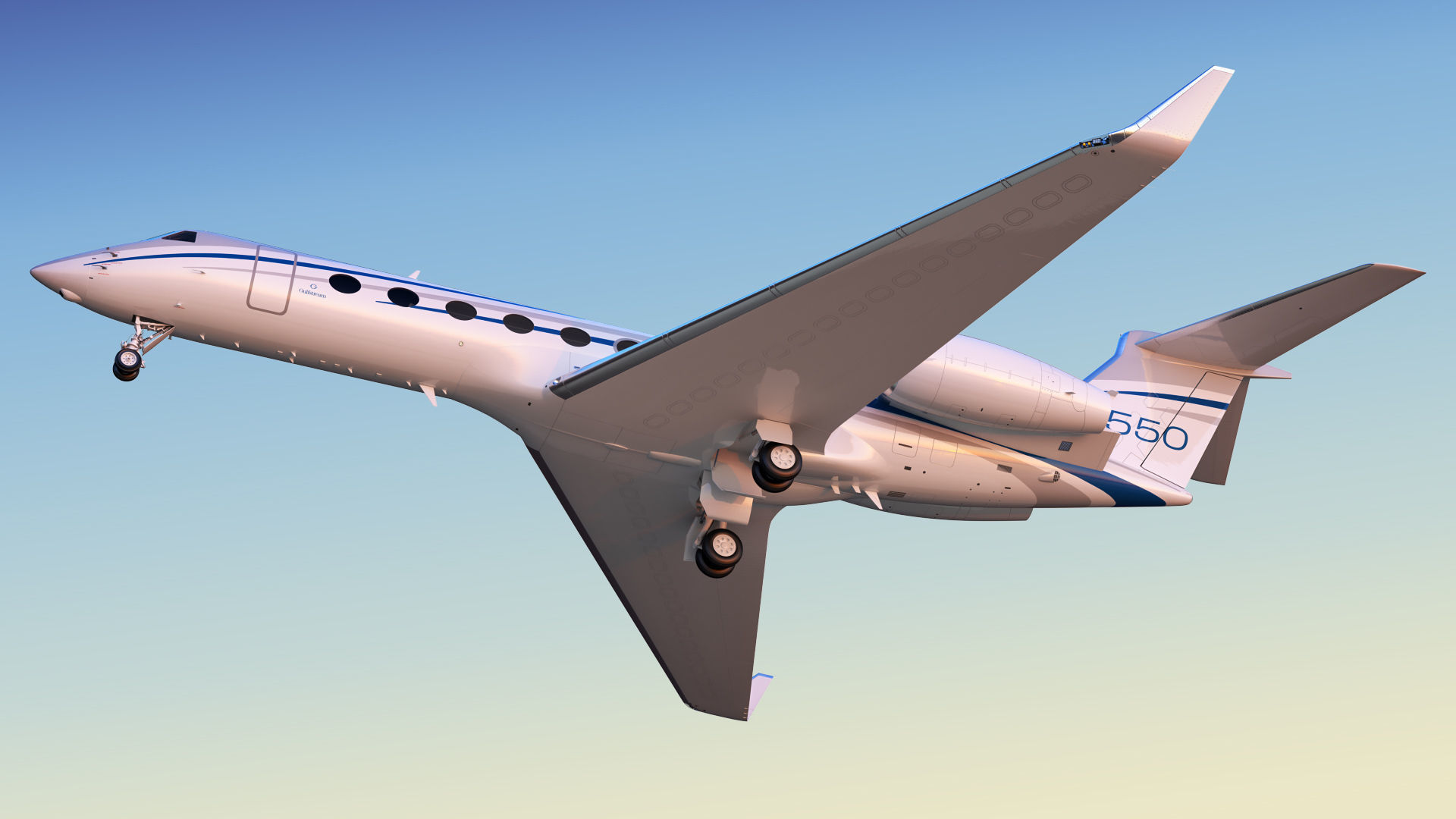 Gulfstream G550 Business Jet 3D model_32