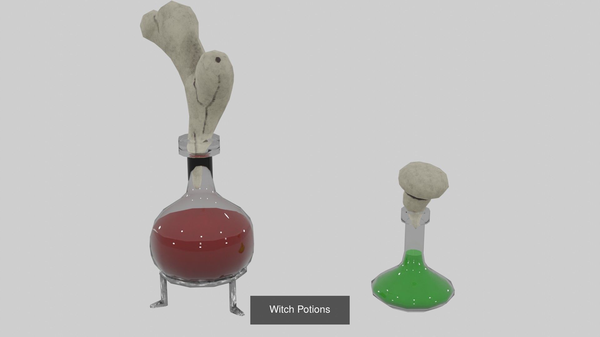 Witch Decore Props 3D Model Collection_7