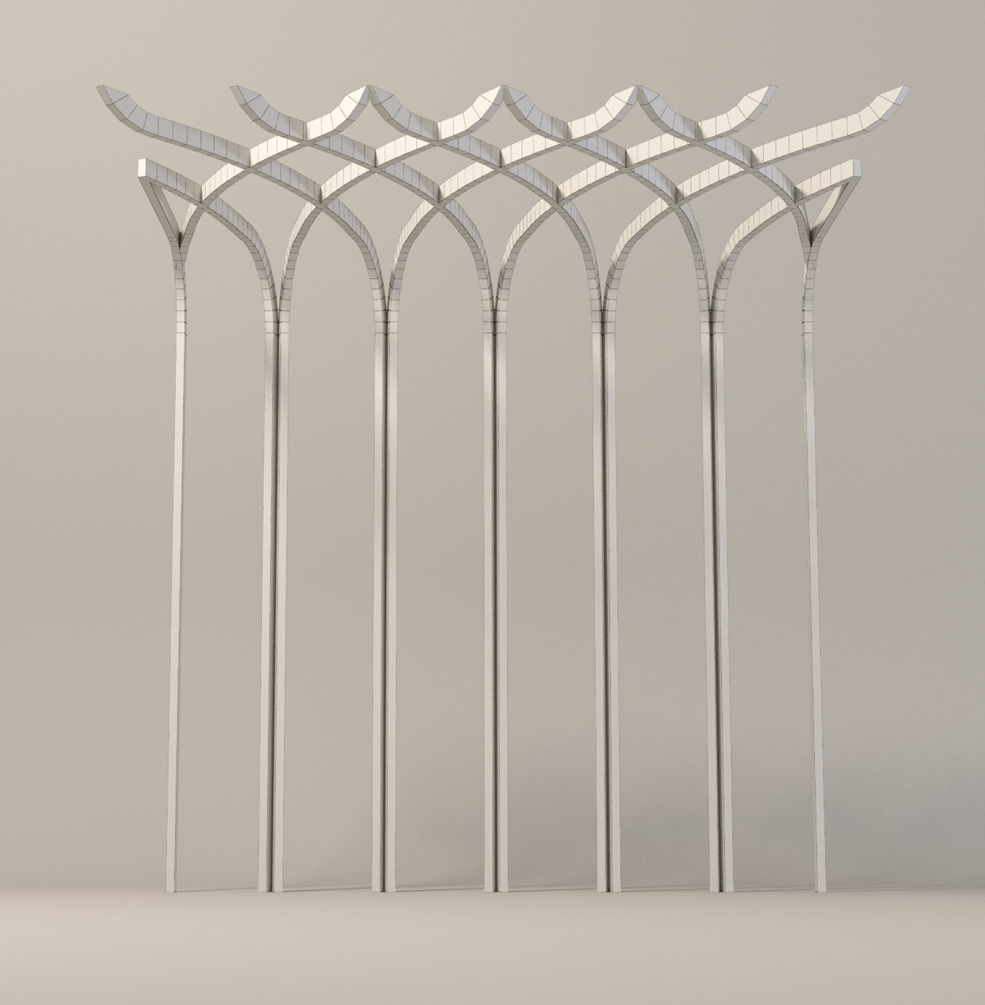 Eco-modern wall decor Free 3D model_1