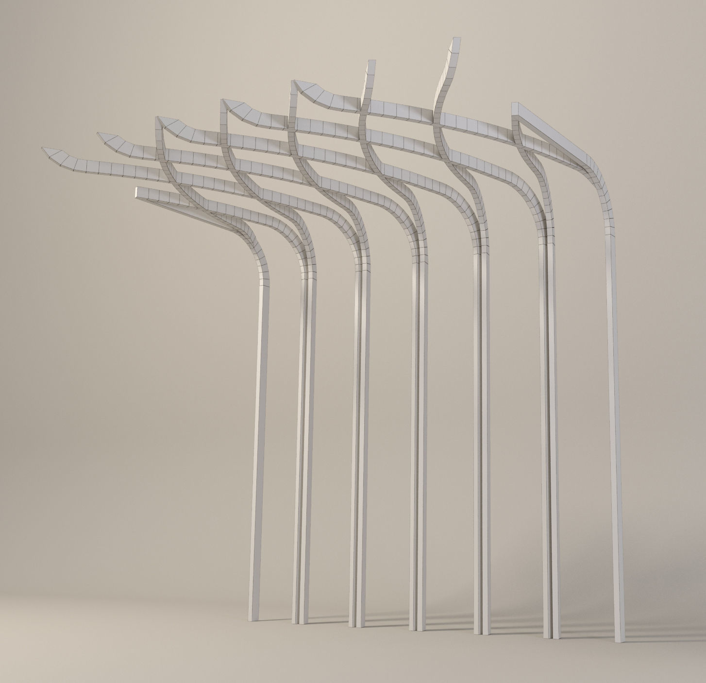 Eco-modern wall decor Free 3D model_3