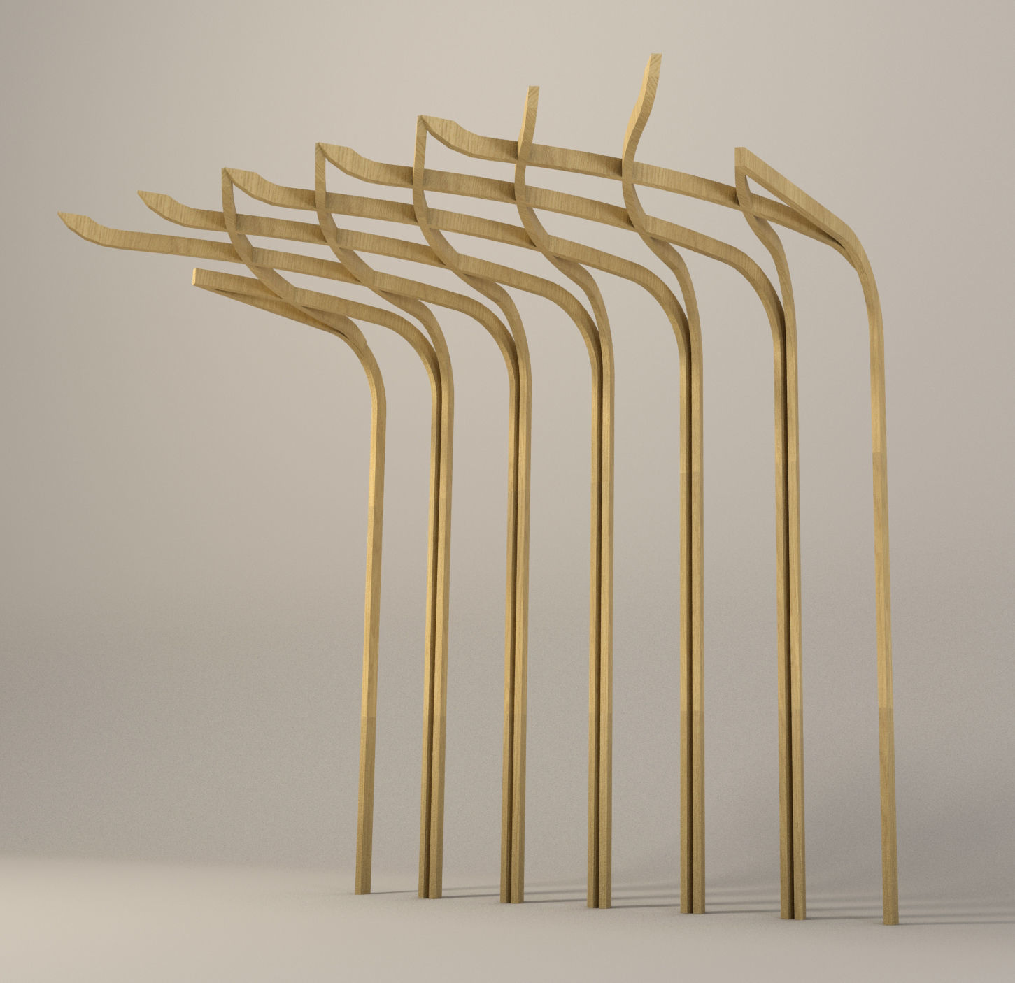 Eco-modern wall decor Free 3D model_2