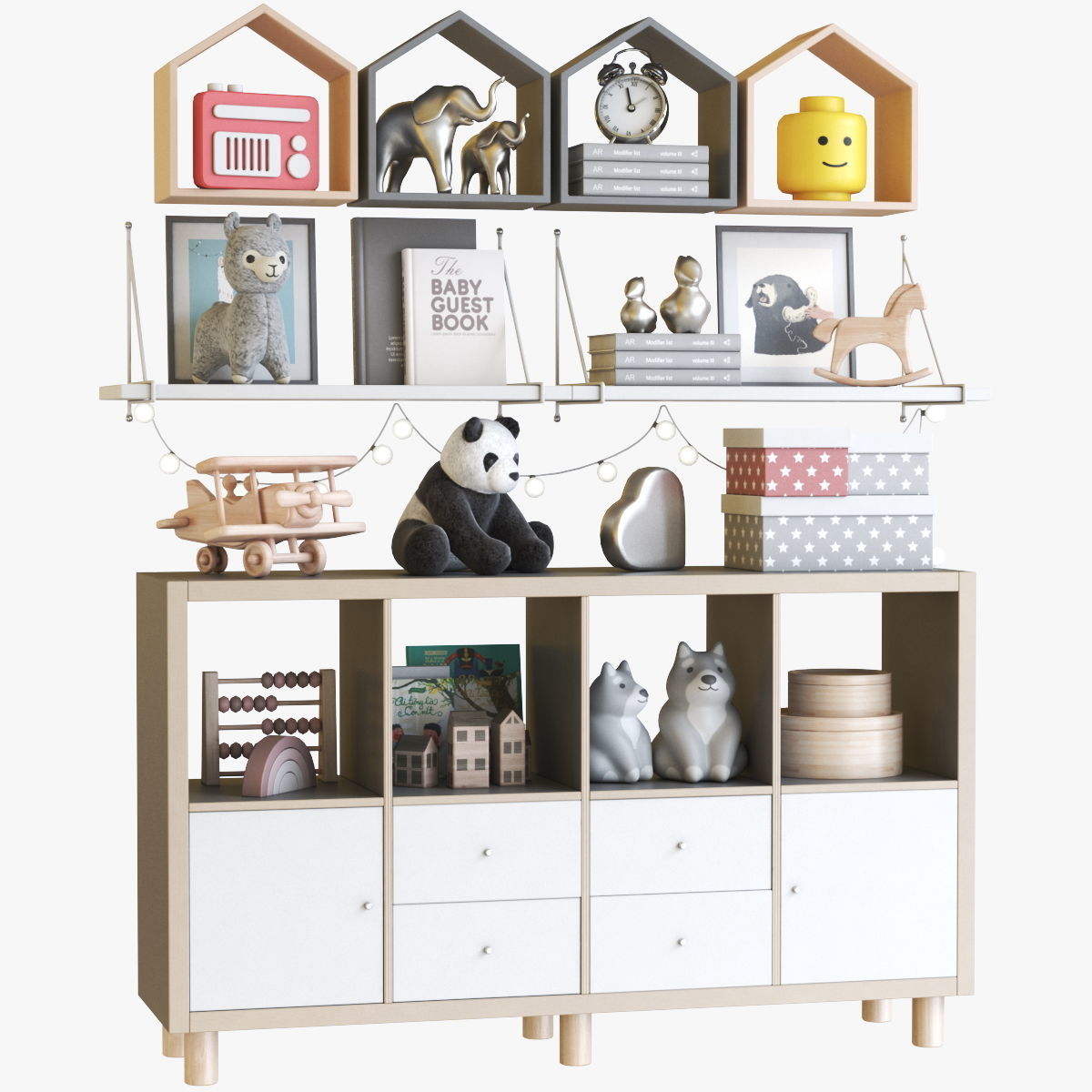 Childrens furniture and toys 7 3D model_6