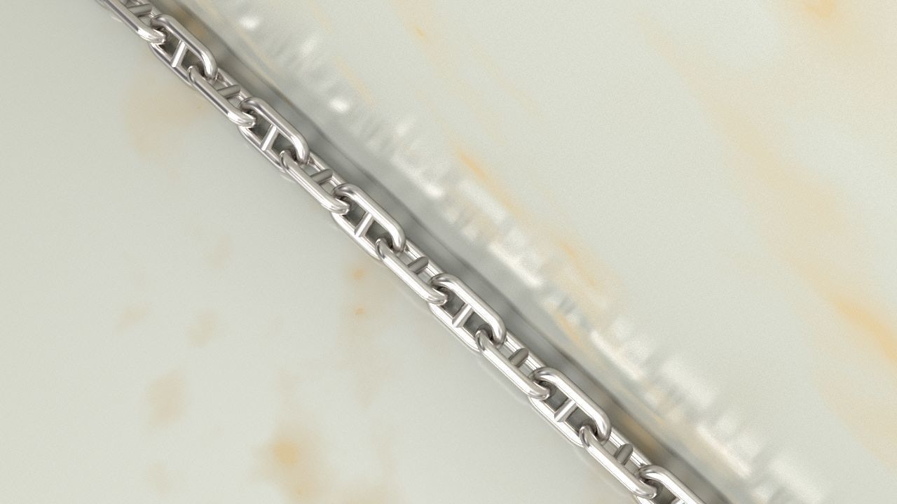 Hermes  Chain link Or Necklace 3D print model_4