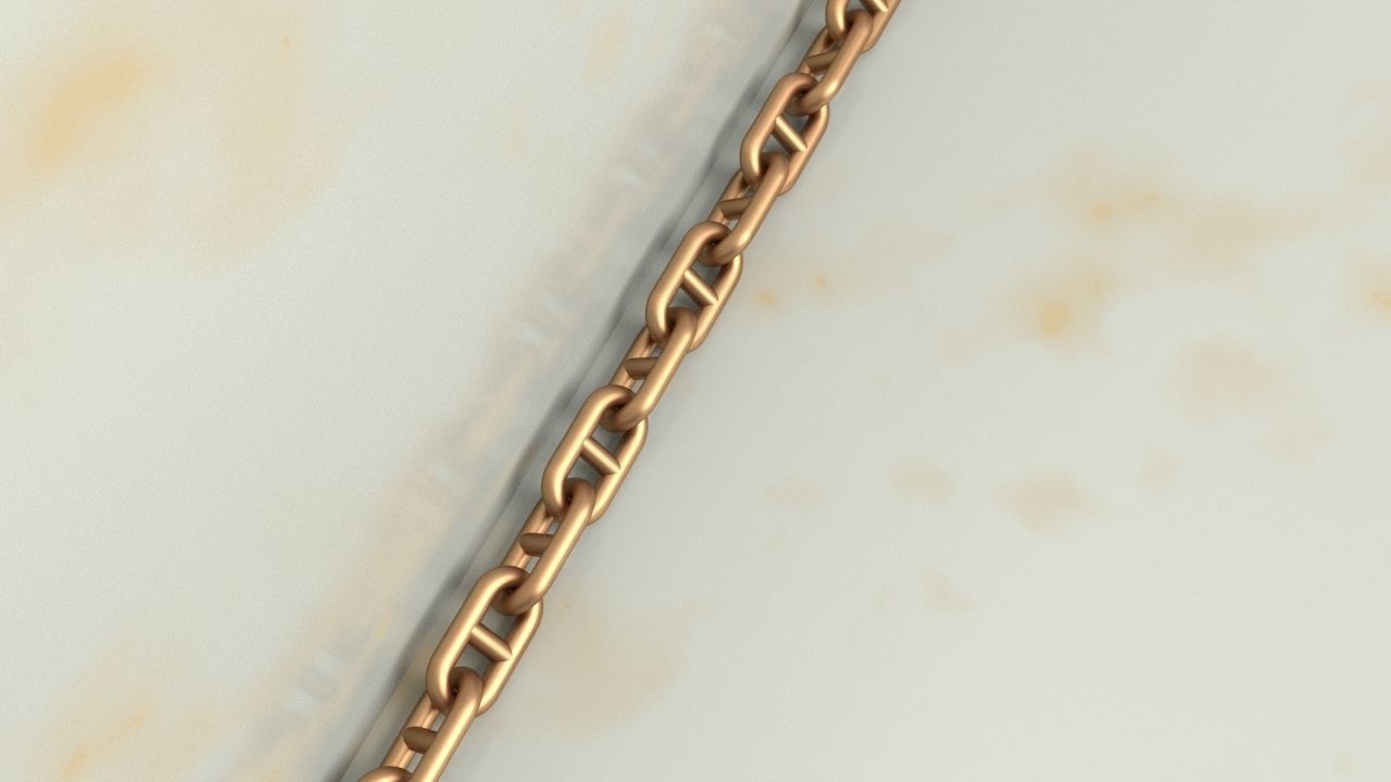 Hermes  Chain link Or Necklace 3D print model_2