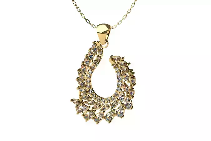 Leaf Cluster Pendant P 019 3D print model