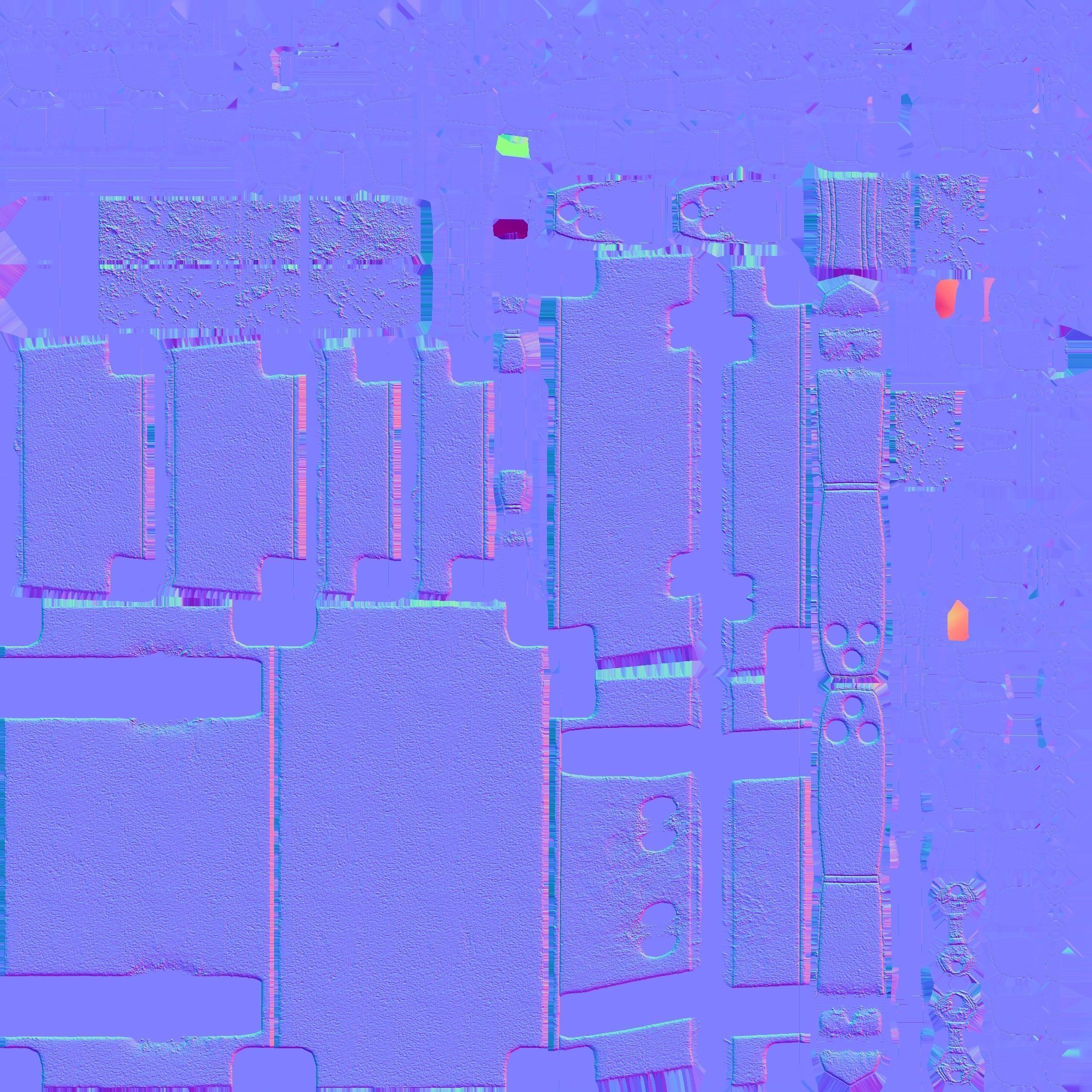 Lowpoly PBR leather suitcase game ready Free low-poly 3D model_11