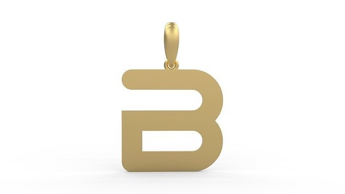 Initial Letters Pendant Gerth B 3D print model