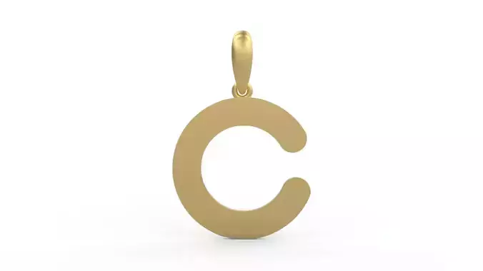 Initial Letters Pendant Gerth C
