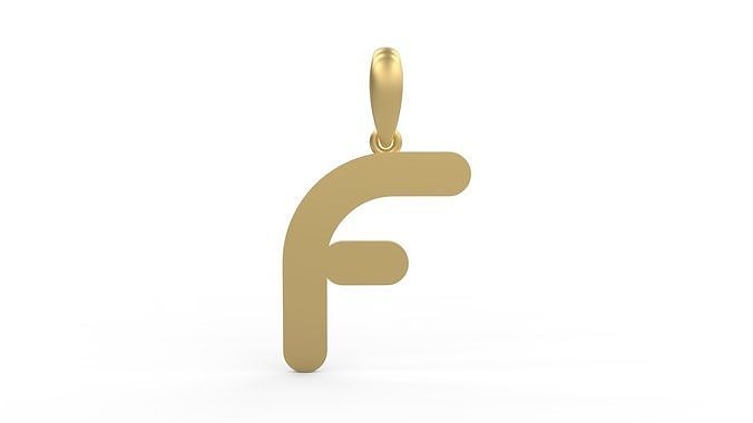 Initial Letters Pendant Gerth F 3D print model