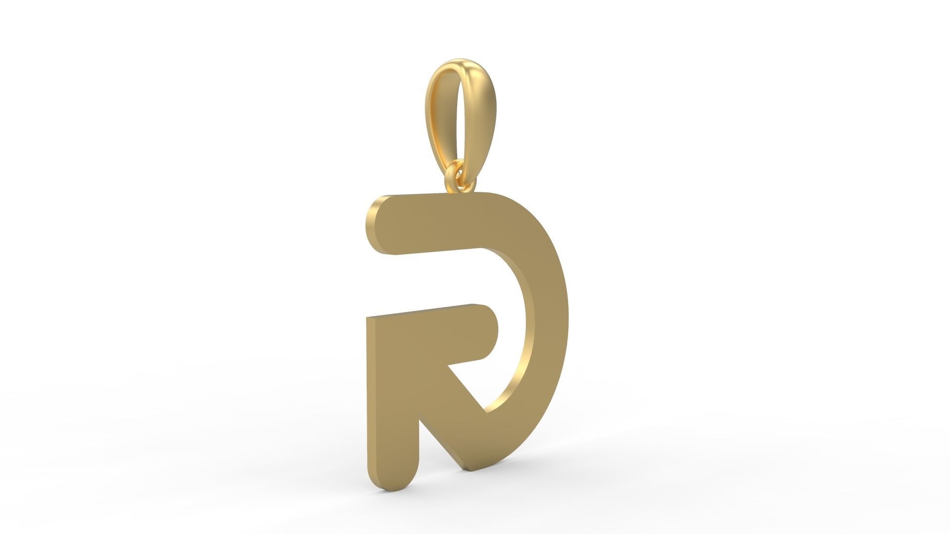 Initial Letters Pendant Gerth G 3D print model_3