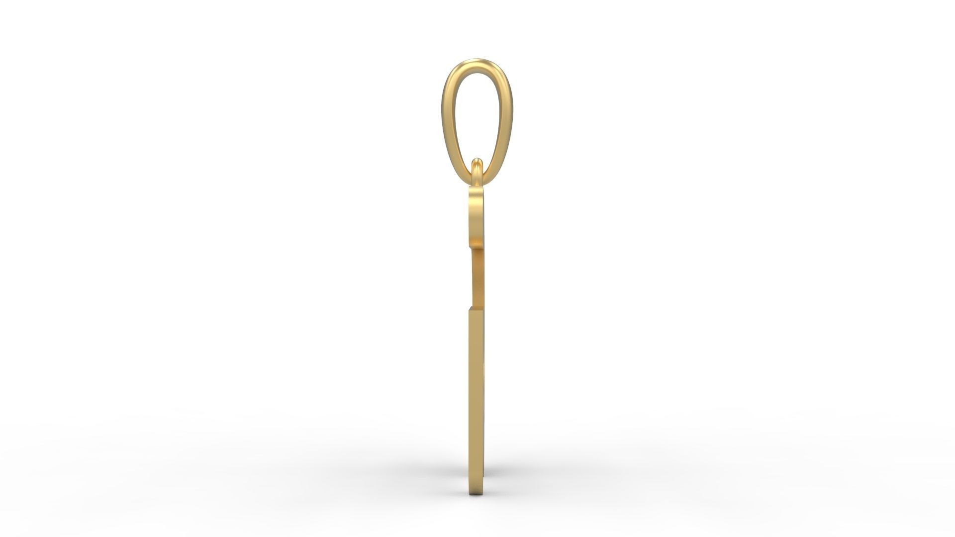 Initial Letters Pendant Gerth G 3D print model_2