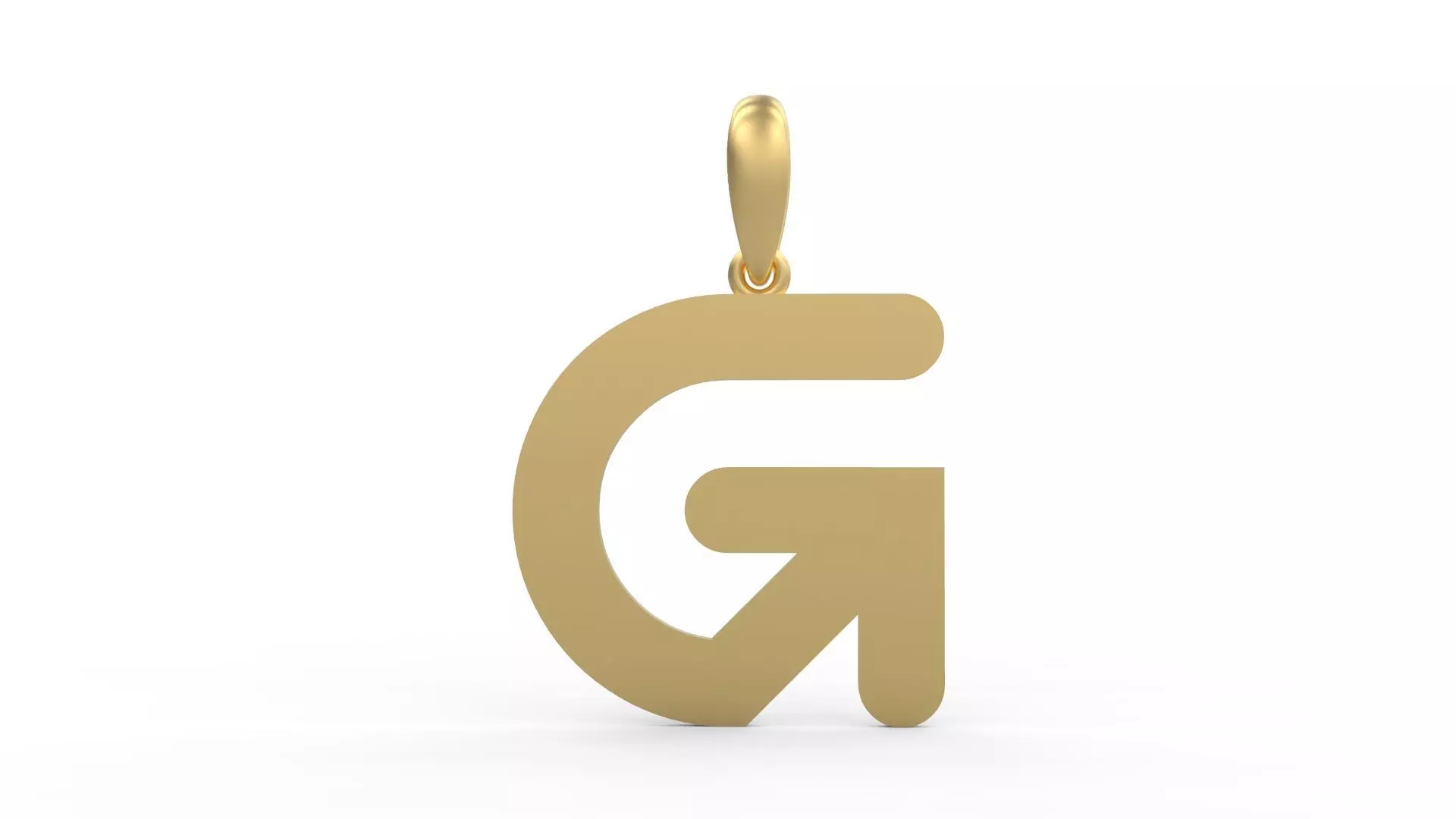 Initial Letters Pendant Gerth G 3D print model_0