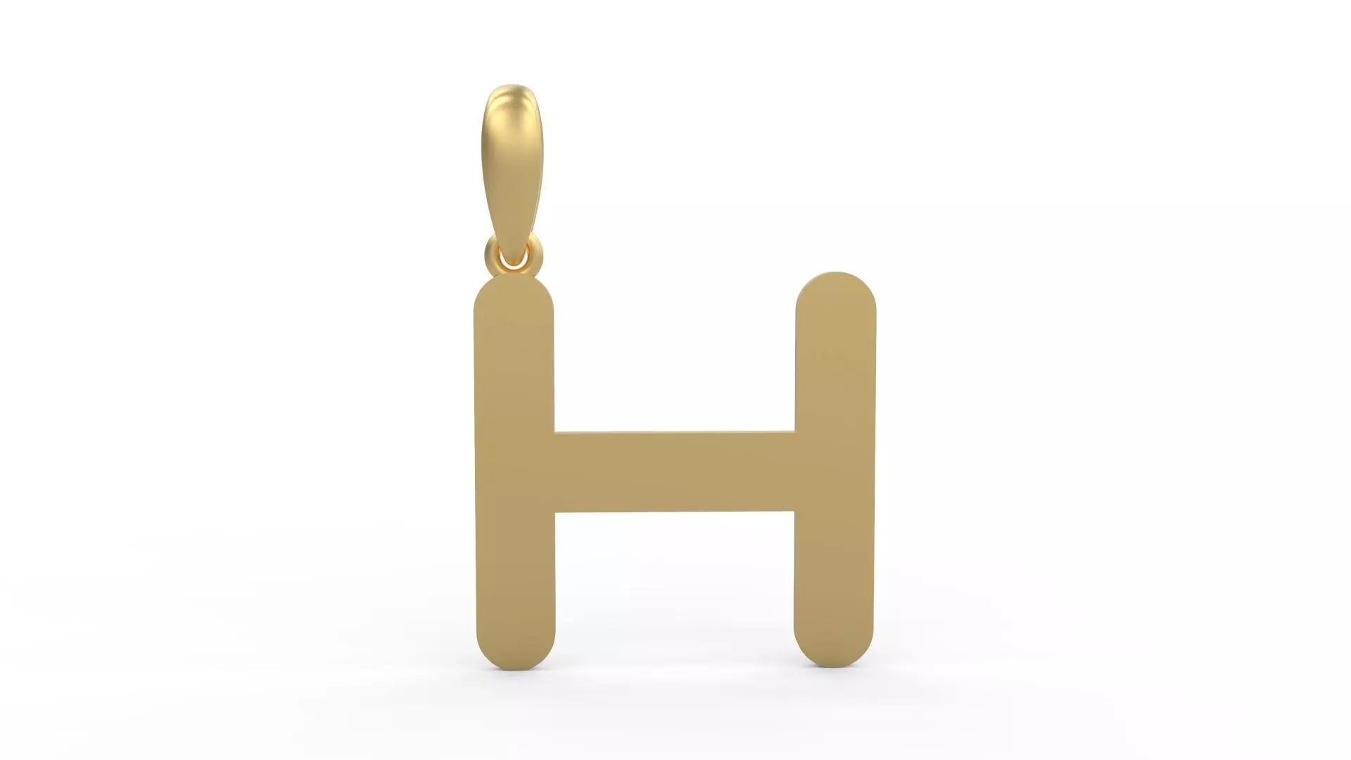 Initial Letters Pendant Gerth H 3D print model_0