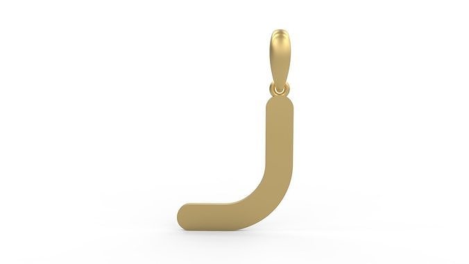 Initial Letters Pendant Gerth J 3D print model