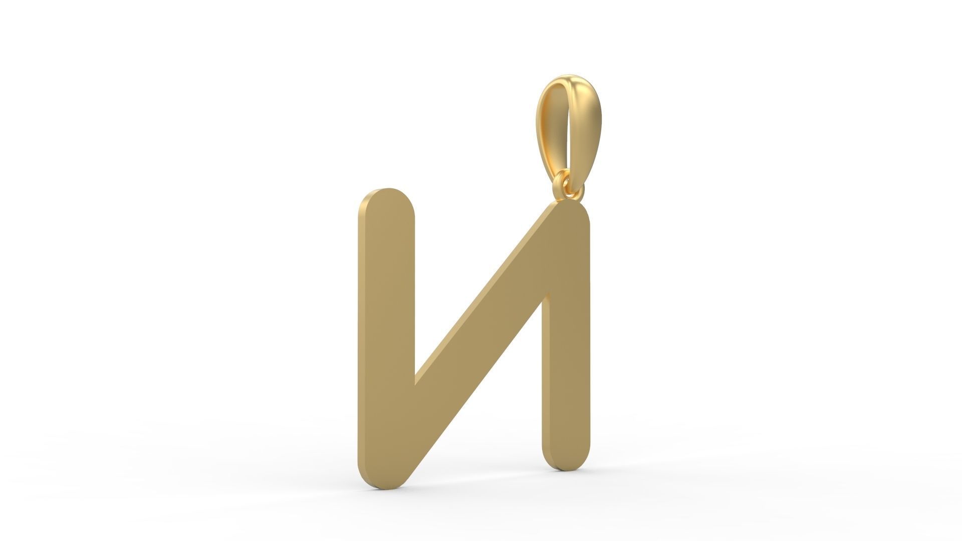 Initial Letters Pendant Gerth N 3D print model_3