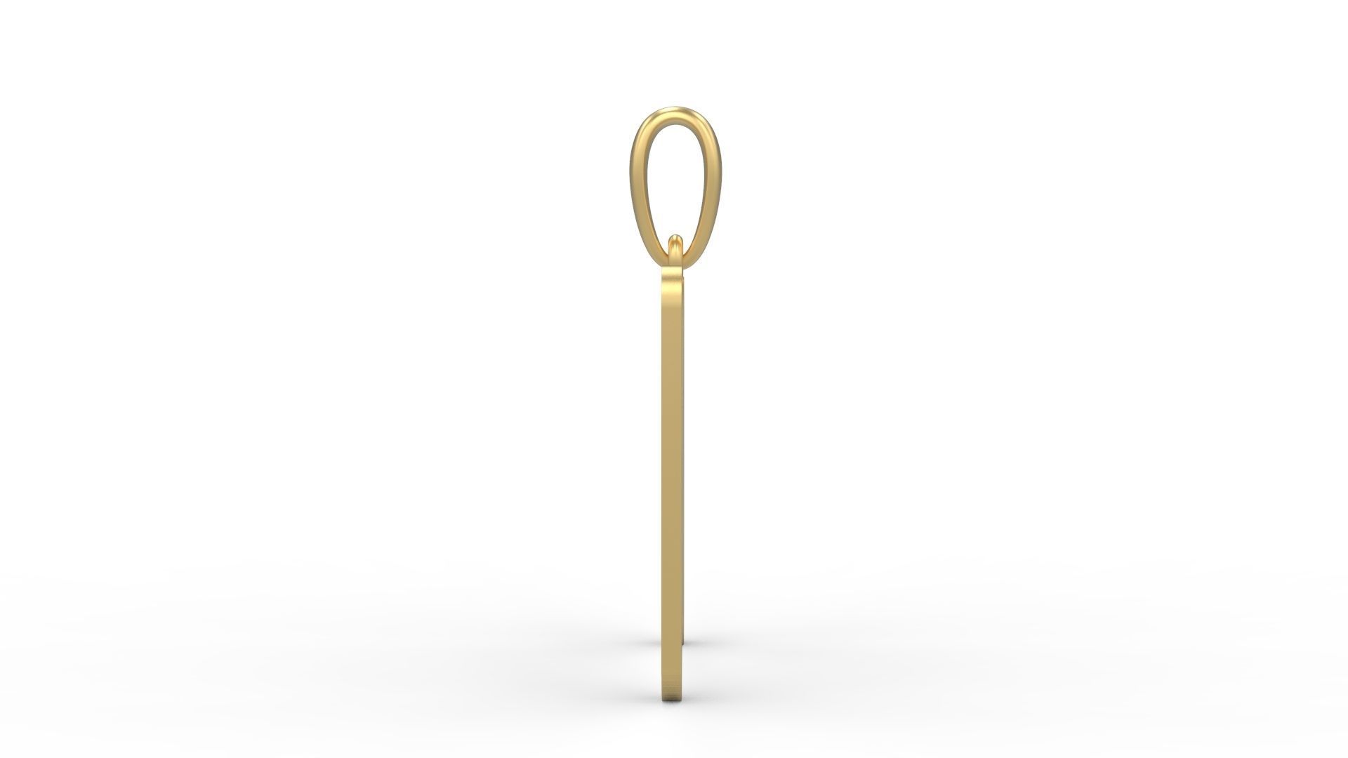 Initial Letters Pendant Gerth N 3D print model_2