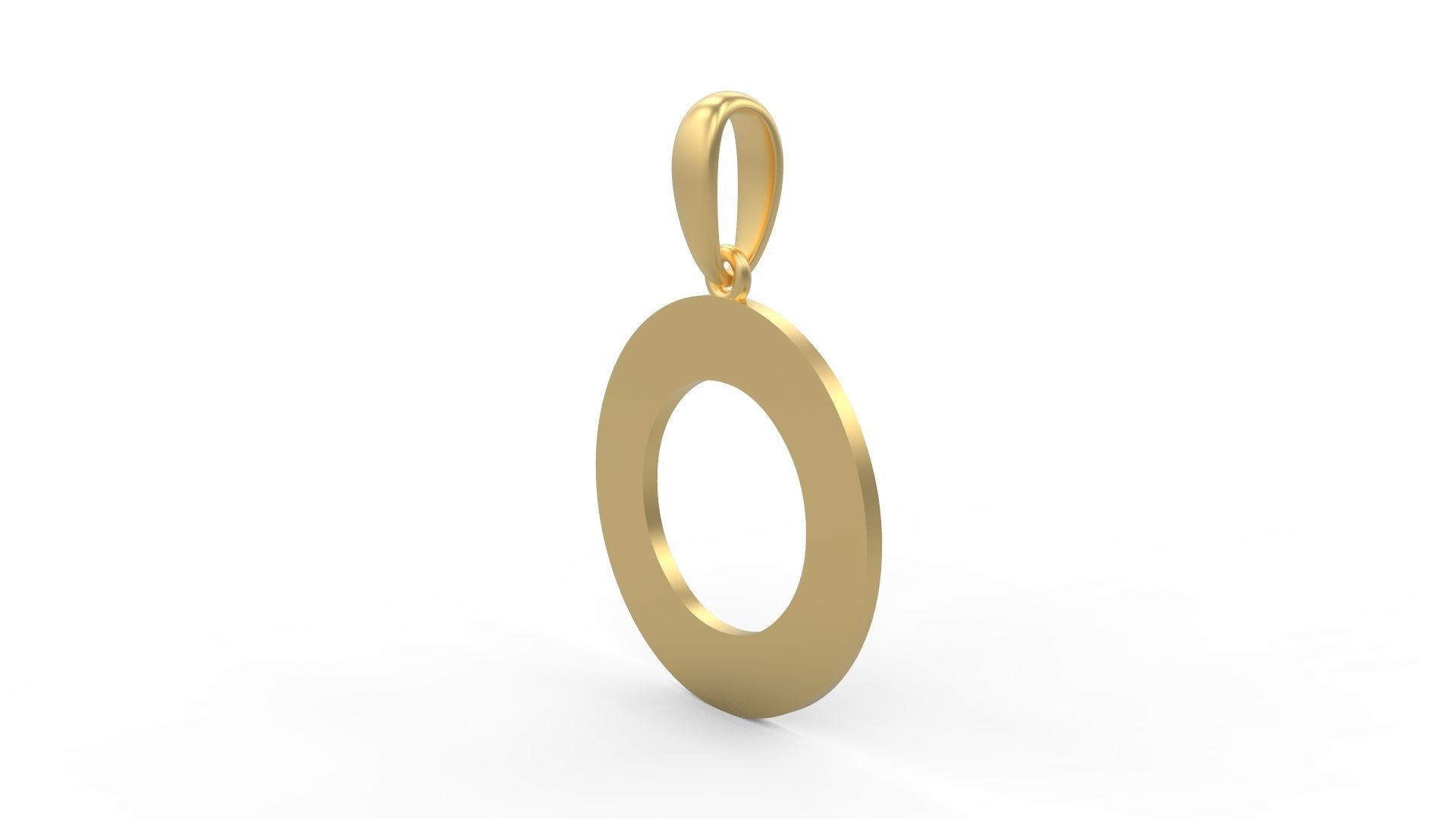 Initial Letters Pendant Gerth O 3D print model_1