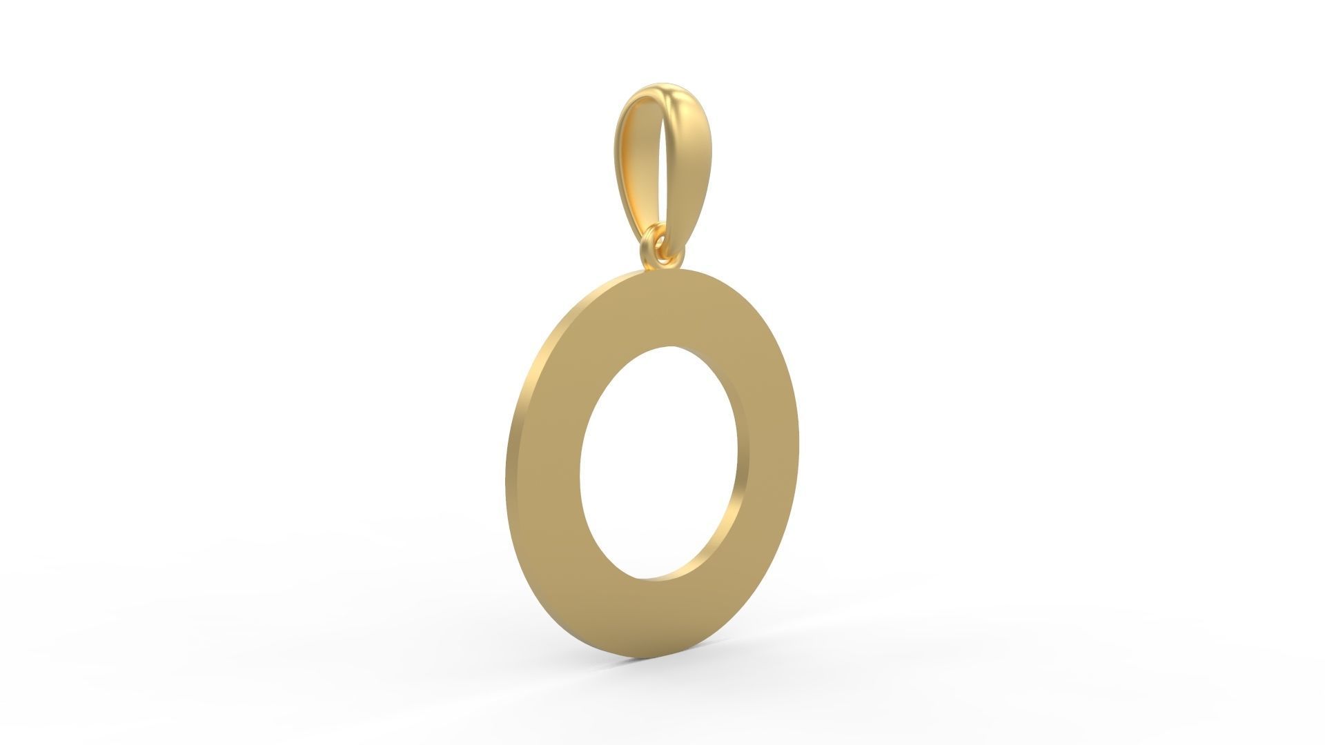 Initial Letters Pendant Gerth O 3D print model_3