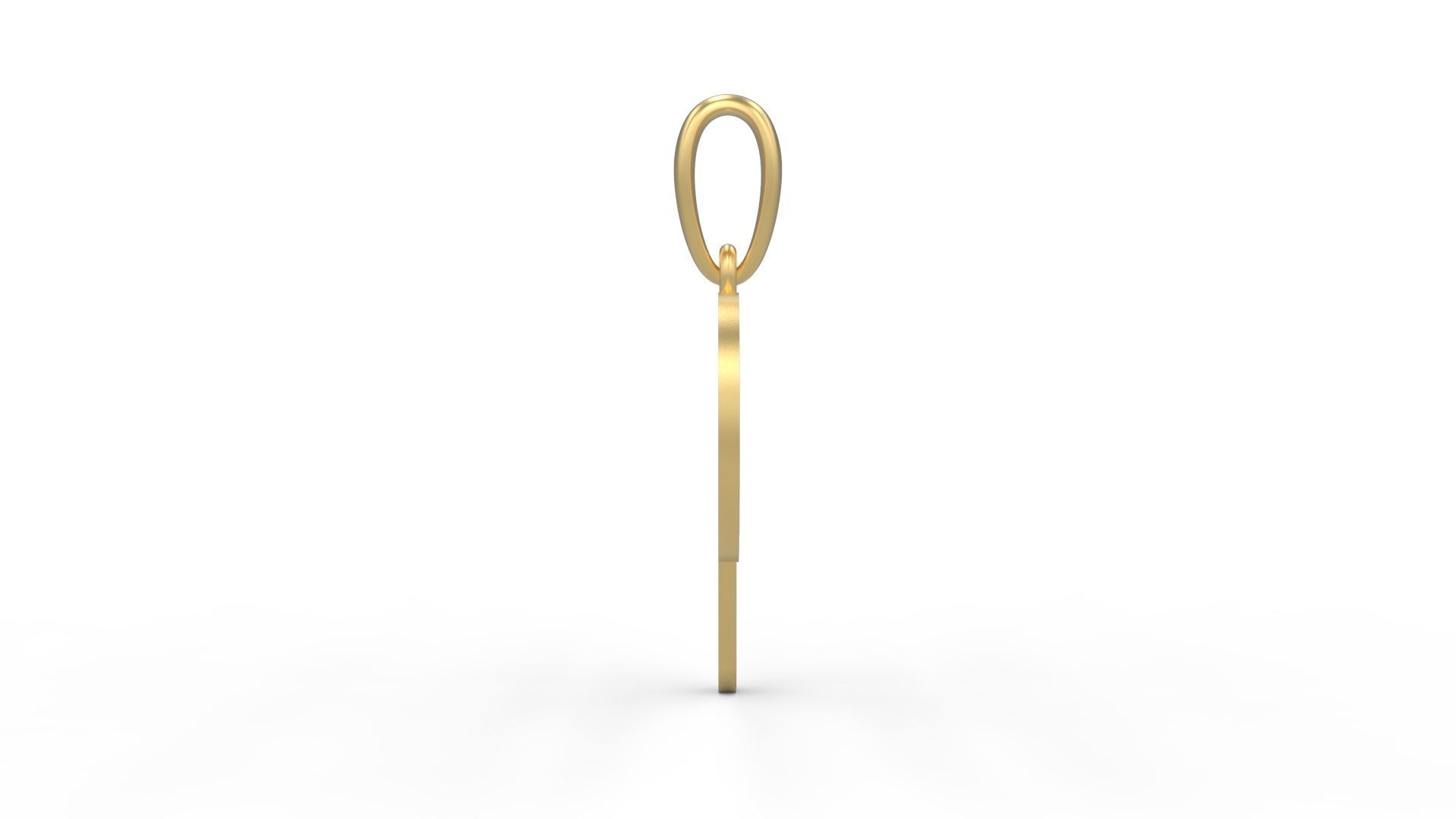 Initial Letters Pendant Gerth P 3D print model_2