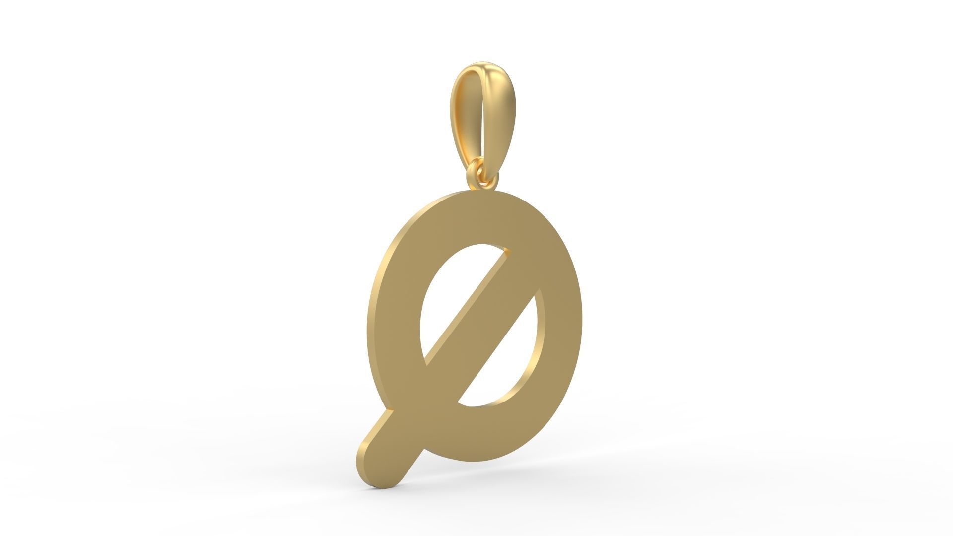 Initial Letters Pendant Gerth Q 3D print model_3