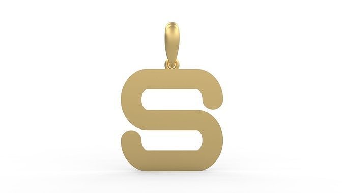 Initial Letters Pendant Gerth S 3D print model