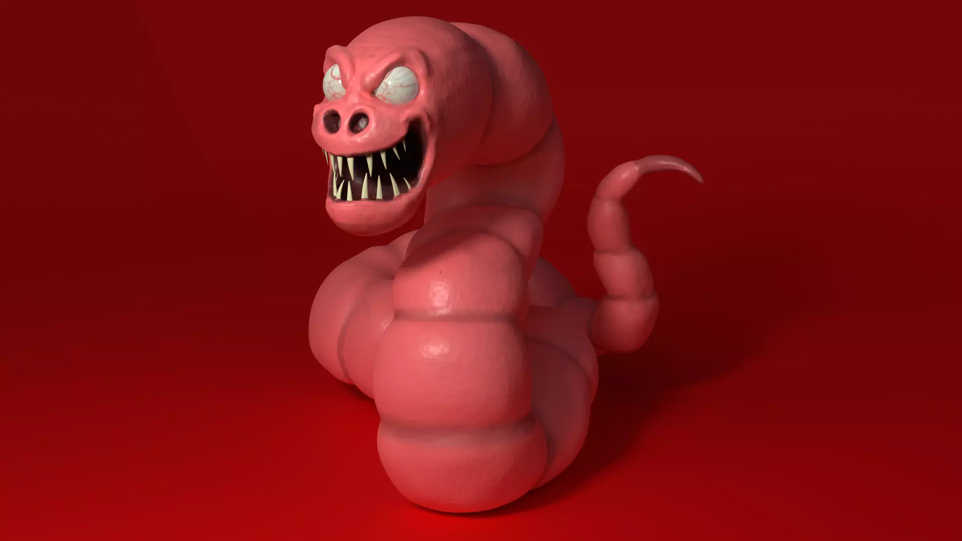 Worm terror 3D model