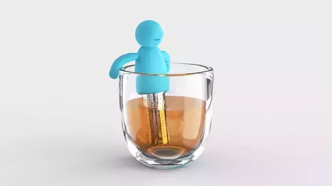 Funny Silicone Tea Infuser 3D model
