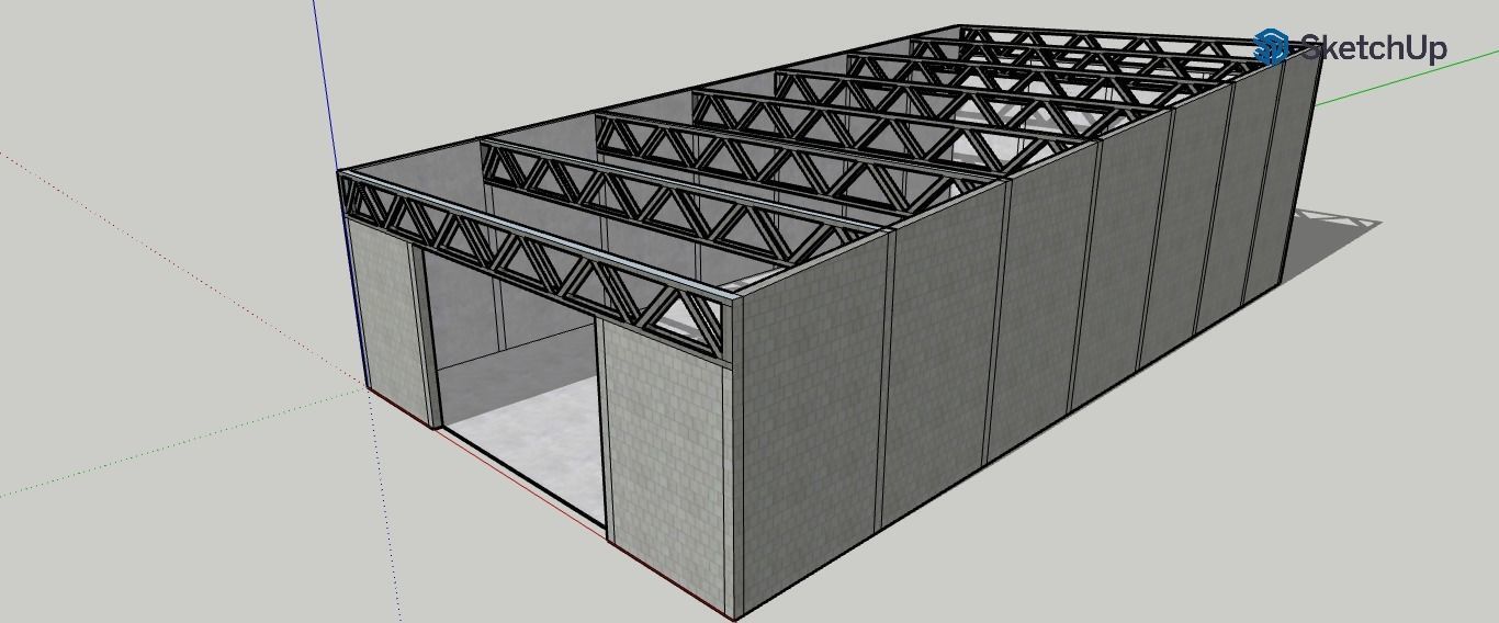 Industrial Shed 3D 3D print model_2