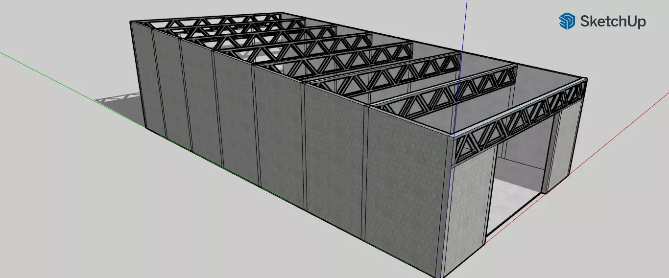 Industrial Shed 3D 3D print model_0