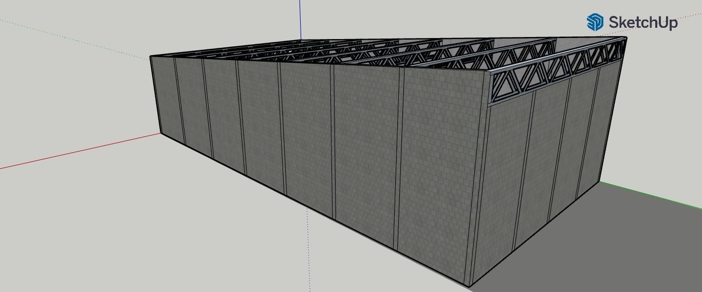 Industrial Shed 3D 3D print model_1