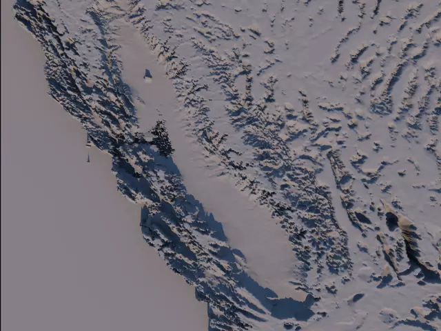 California Ariel Mesh Free 3D model_0