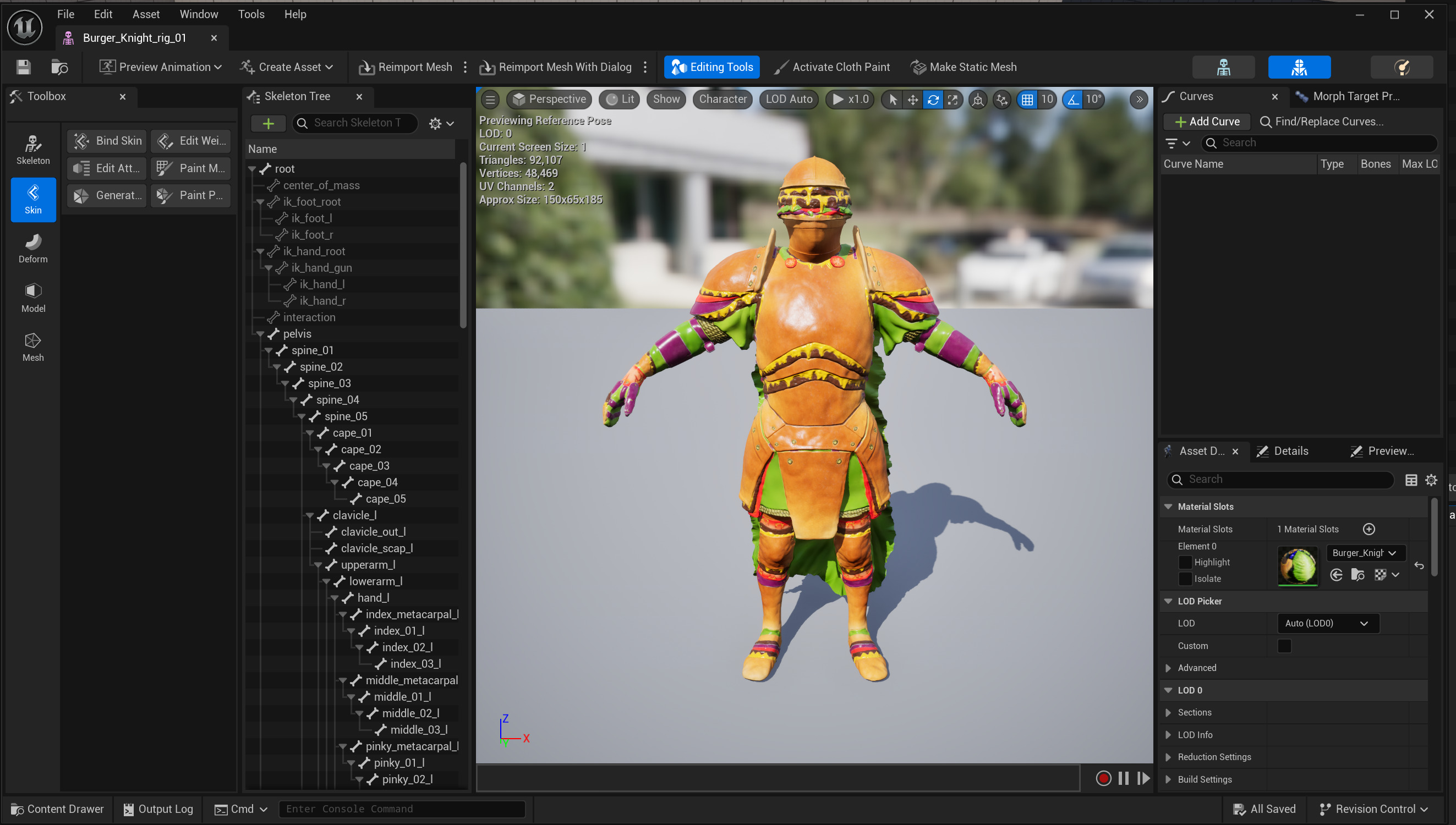 Burger Knight - Game Ready Asset Low-poly 3D model_8
