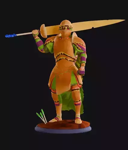 Burger Knight - Game Ready Asset Low-poly 3D model