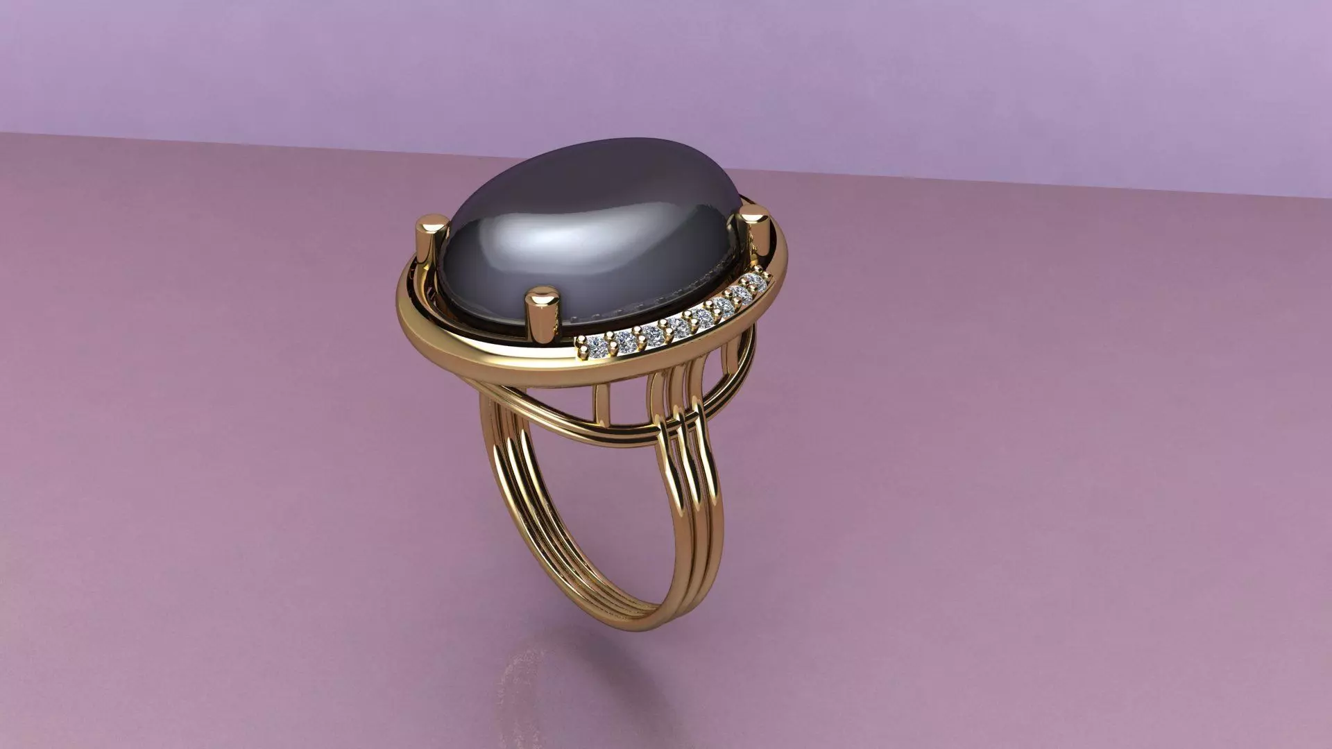 Woman Ring 3D print model