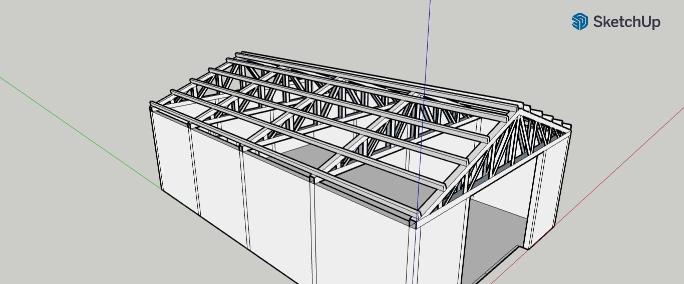 Industrial Shed 3D print model_3