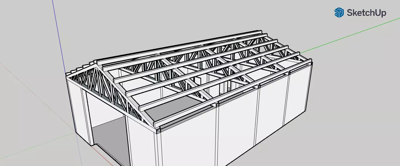 Industrial Shed 3D print model_0