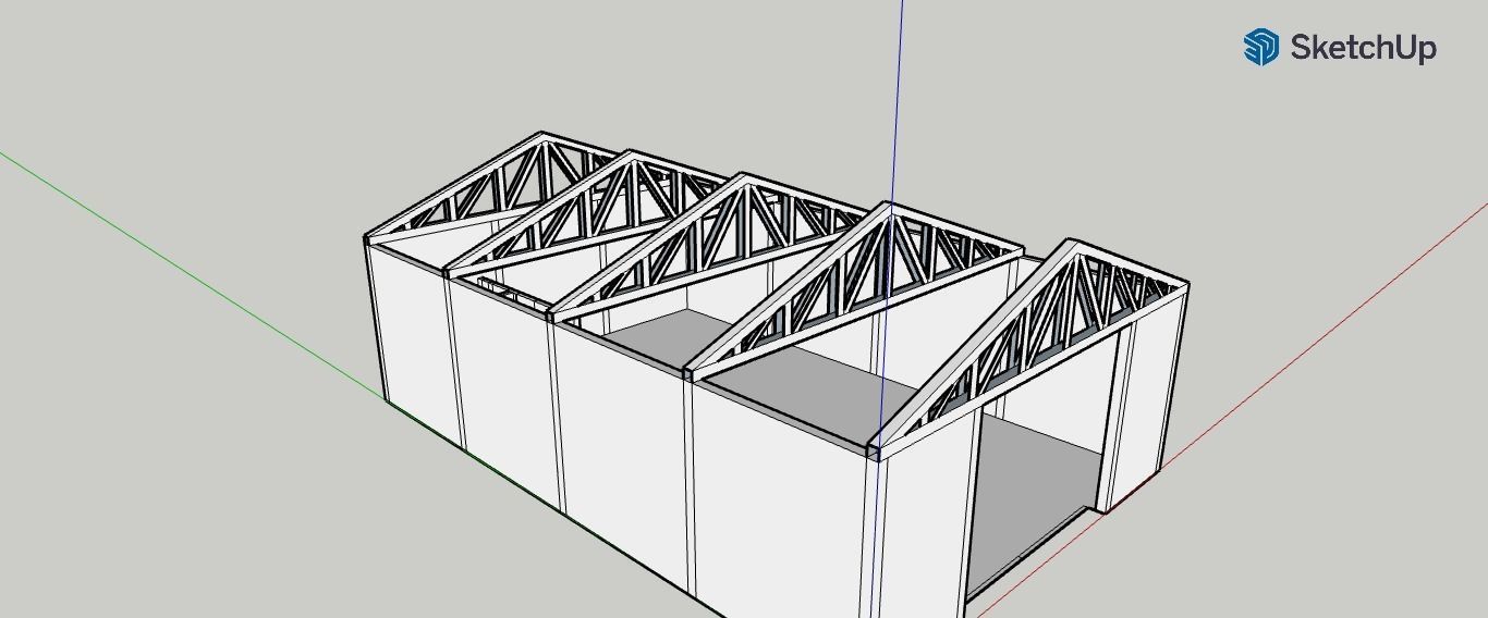 Industrial Shed 3D print model_12