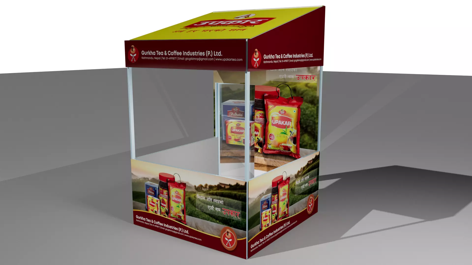 Promotion Stall Low-poly 3D model