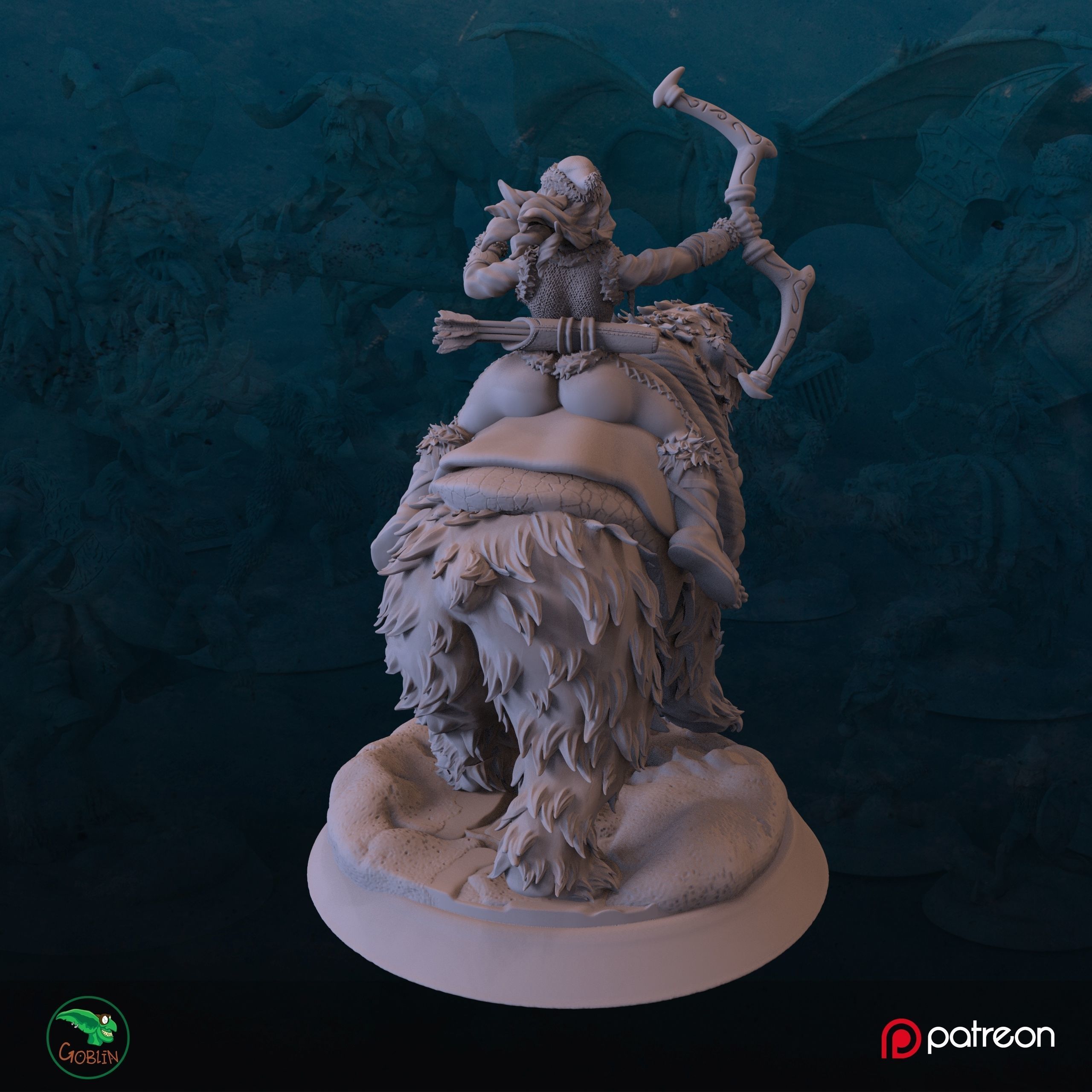 Elf Rider - Christmans Hunt 3D print model_2